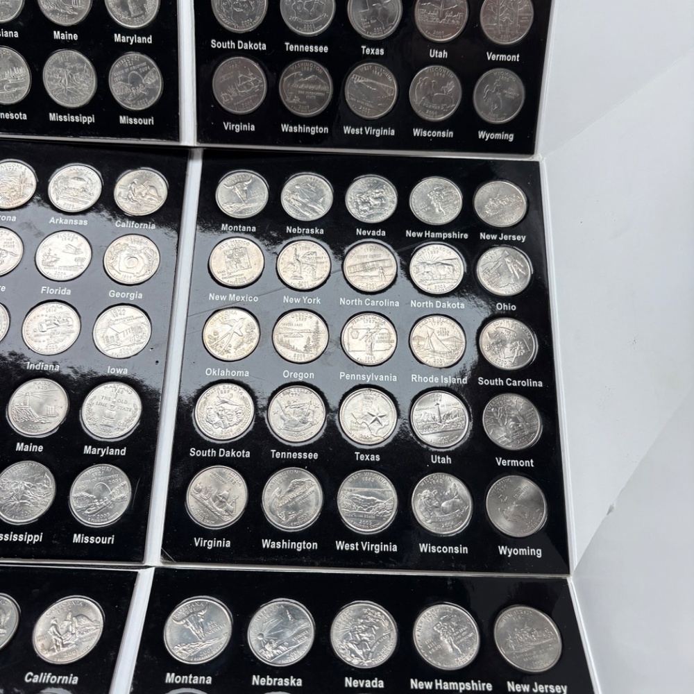 3 Full Sets of 50 State Quarter Collections with Book Holder - Picture 5 of 13